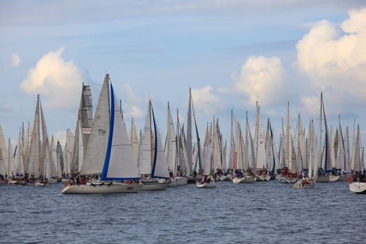 TRIESTE, ITALY - 14 OCTOBER 2012, Barcolana regatta in Trieste