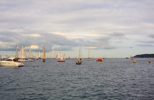 TRIESTE, ITALY - 14 OCTOBER 2012, Barcolana regatta in Trieste