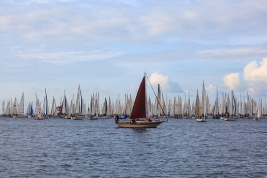 TRIESTE, ITALY - 14 OCTOBER 2012, Barcolana regatta in Trieste