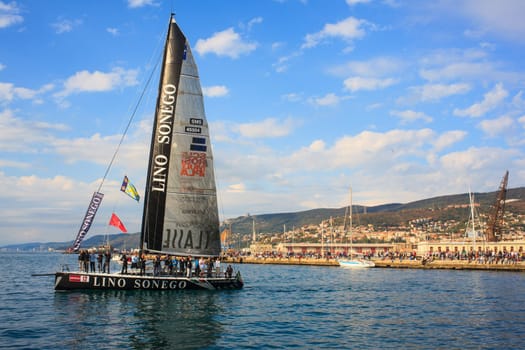 TRIESTE, ITALY - 14 OCTOBER 2012, Barcolana regatta in Trieste