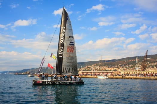 TRIESTE, ITALY - 14 OCTOBER 2012, Barcolana regatta in Trieste