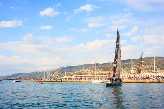 TRIESTE, ITALY - 14 OCTOBER 2012, Barcolana regatta in Trieste