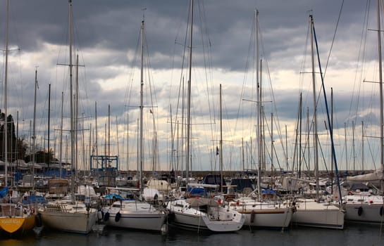 A lot of Boats, in Grignano pier