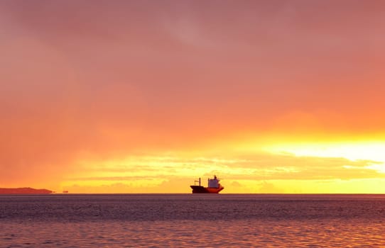 Ship on the sea, Trieste