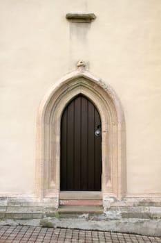 Side door of the church St. Marien zu Lemgo