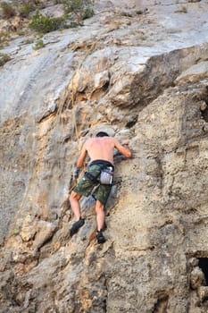 Young Climber on Sistiana rock - Trieste