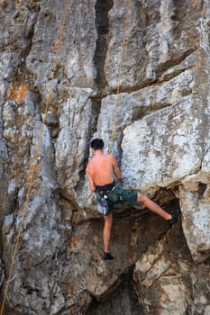 Young Climber on Sistiana rock - Trieste
