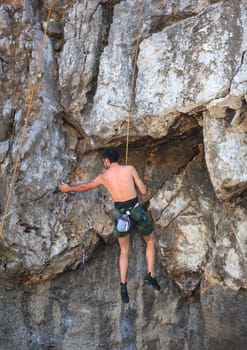 Young Climber on Sistiana rock - Trieste