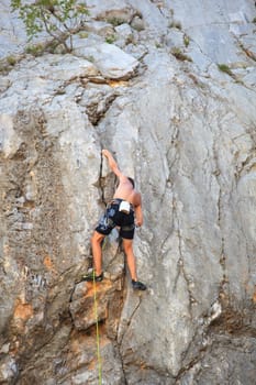 Young Climber on Sistiana rock - Trieste