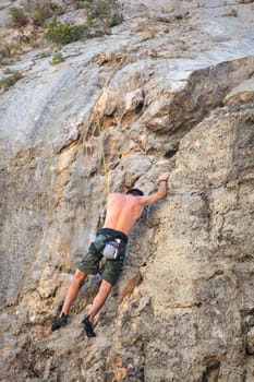 Young Climber on Sistiana rock - Trieste