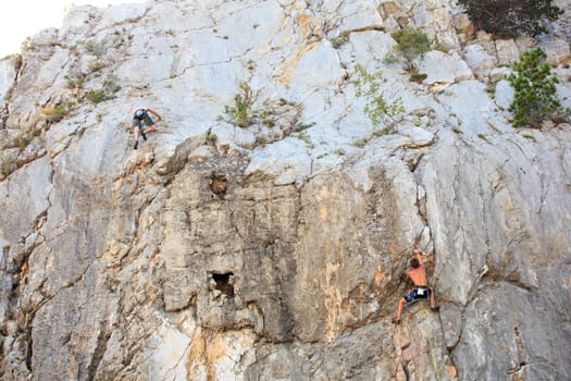 Young Climber on Sistiana rock - Trieste