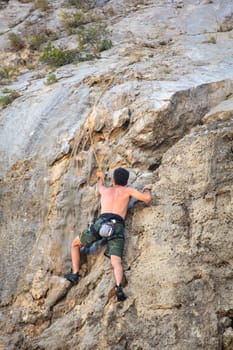 Young Climber on Sistiana rock - Trieste