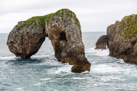 Villahormes Cliffs and canyon in Llanes, Asturias Spain