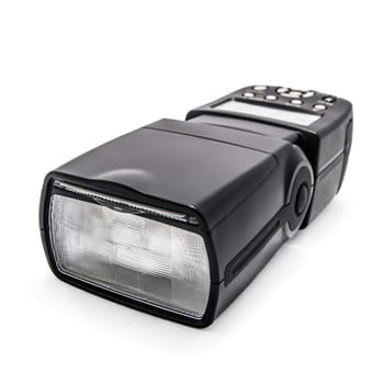 Digital flash on white