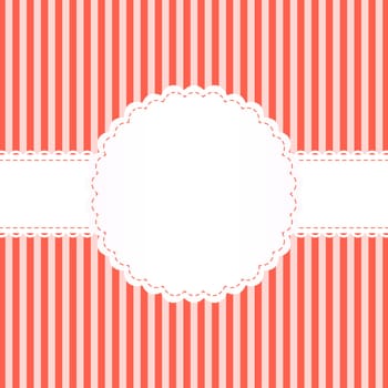 Banderole on lines pattern