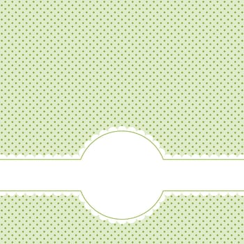 Banner with text space on dot pattern