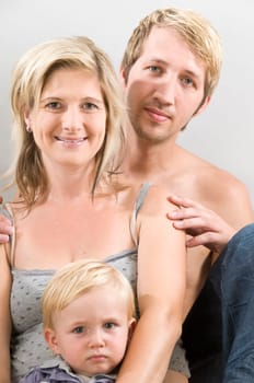 Young family with toddler