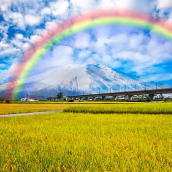 Beautiful place with nice rainbow for adv or others purpose use