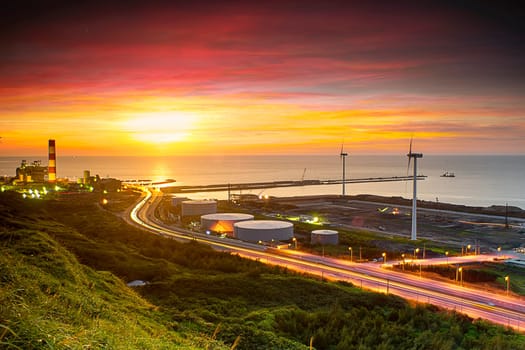 Linkou thermal field sunset for adv or others purpose use, Taiwan