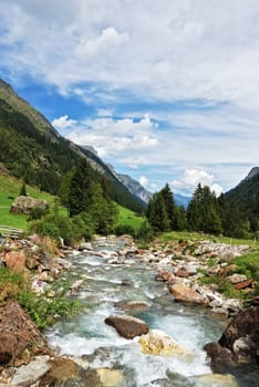 Torrent in the Alps