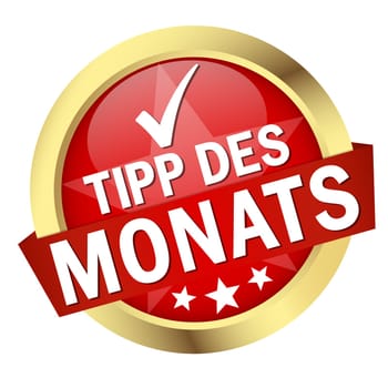 Button with banner " TIP OF THE MONTH """