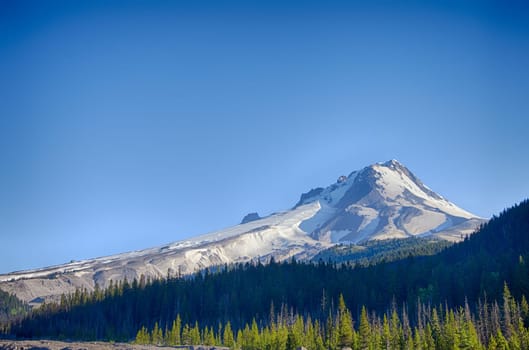 Mt. Hood as seen from the south side in Oregon