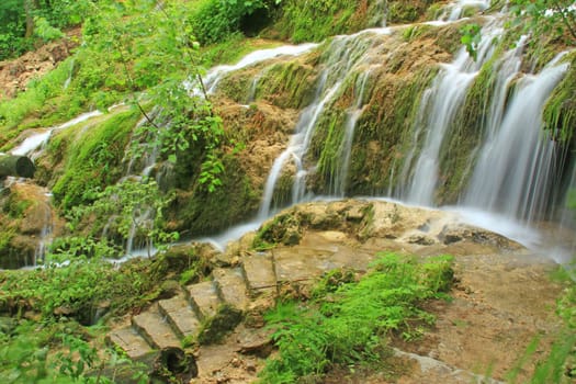 The waterfall of Bad Urach,Swabian Alb,Baden-Württemberg,Germany