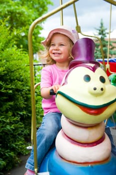 Little Girl on Carousel
