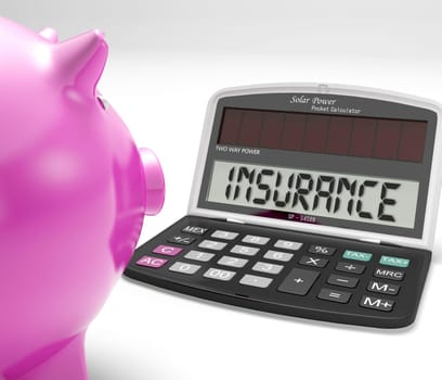 Insurance Calculator Showing Protection Of Home Life Or Car Investment
