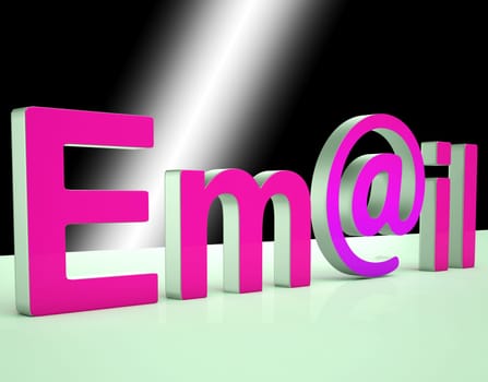E-mail Letters Showing Online Mailing And Messaging