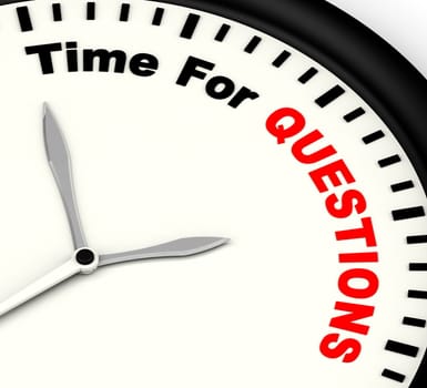 Time For Questions Message Showing Answers Needed