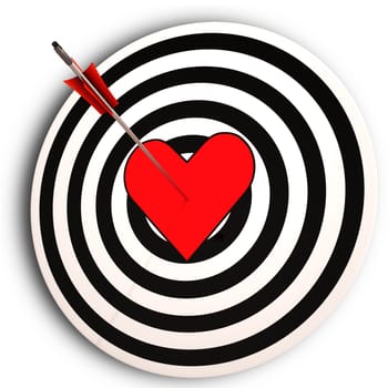 Heart Target Meaning I Love You Achieved