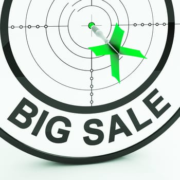 Big Sale Showing Promotions Offers And Discounts In Retail