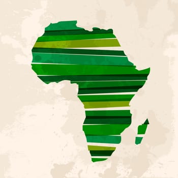 Diversity colors transparent bands Africa over grunge background. EPS10 file version. This illustration contains transparency and is layered for easy manipulation and custom coloring.