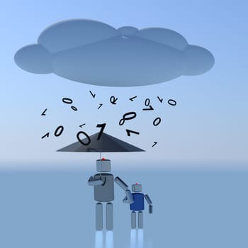 Cloud computing innovation digital concept.