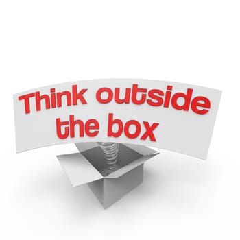 Concept of "think outside the box"""