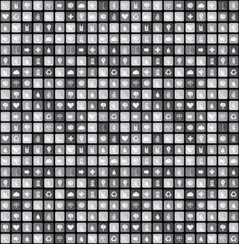 Eco friendly recycle seamless pattern set. Vector file layered for easy manipulation and custom coloring.