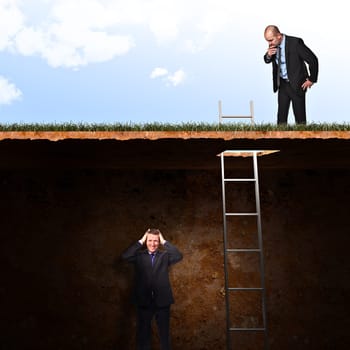 business people and abstract concept