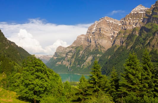 View of the Klöntalersee