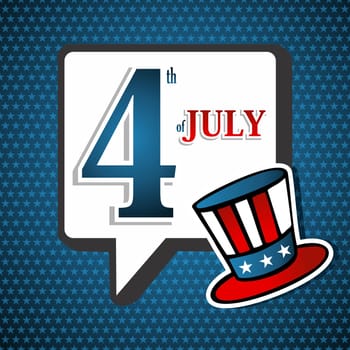 Happy Holiday National Independence US concept background. This illustration is layered for easy manipulation and custom coloring