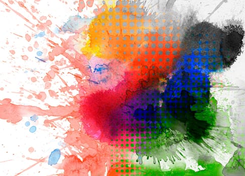Mixed Media Collage - Abstract Background