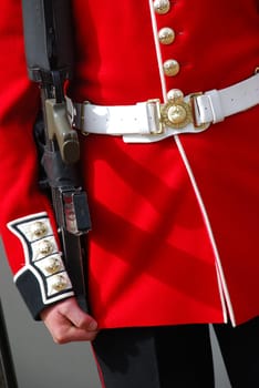 Guardsman Tower London Beefeater Royal Guard