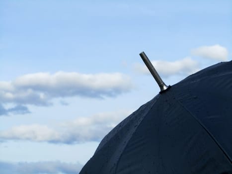 blue umbrella