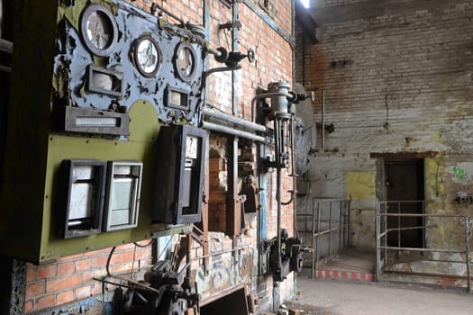 Boiler house in a disused factory