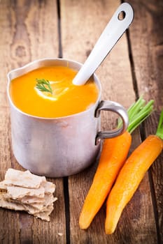 fresh carrot soup