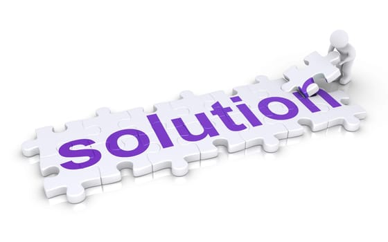 3d person fitting the last piece of "solution"" puzzle"