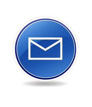 High resolution graphic of a contact icon with envelope.