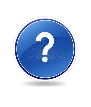 High resolution graphic of a help icon with  question mark.
