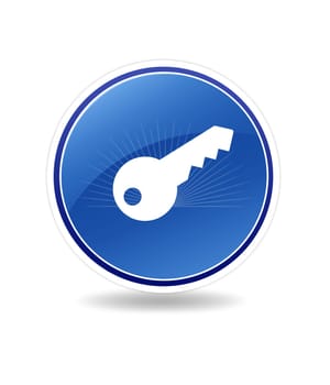 High resolution graphic of a secure icon with a key.