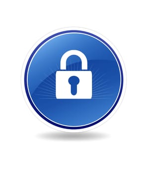High resolution graphic of a locked icon with a lock.